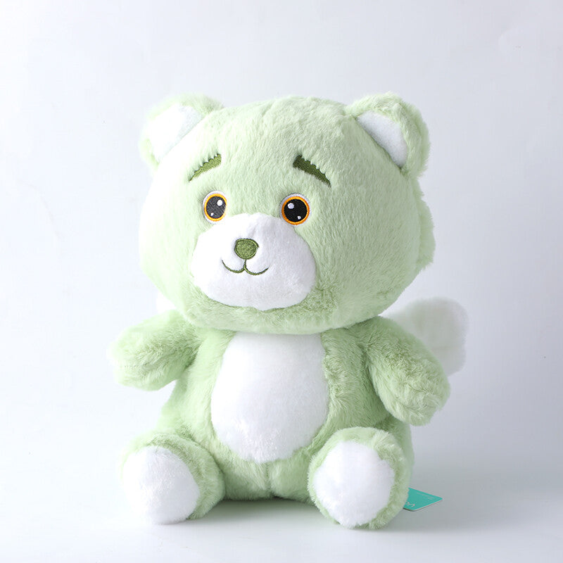 Bambola di peluche verde orso angelo-30 cm