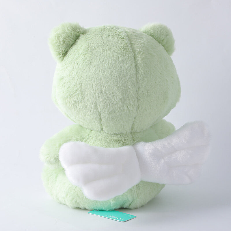 Bambola di peluche verde orso angelo-20cm