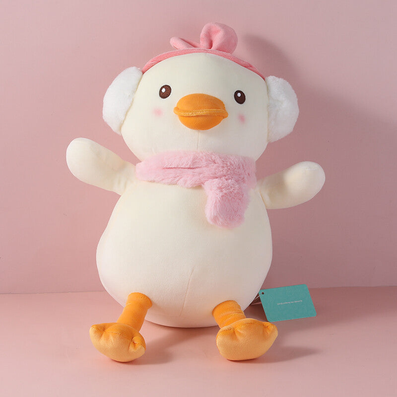 Sciarpa caldo inverno anatroccolo peluche bambola-30cm