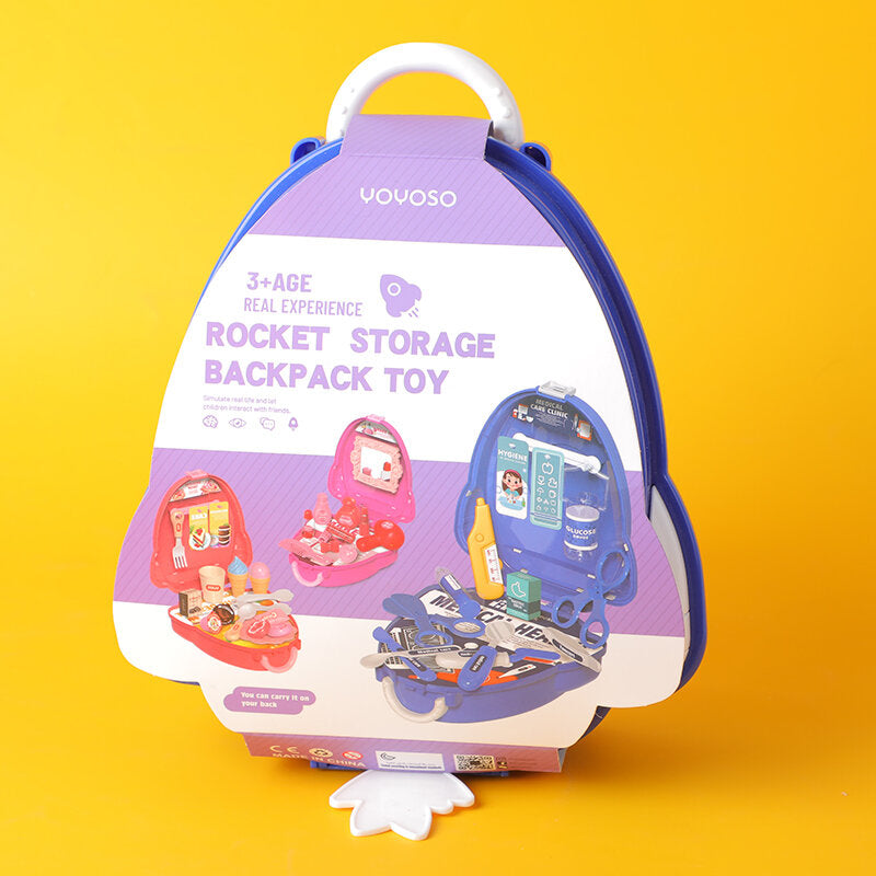 Rocket strumenti medici stoccaggio zaino giocattolo