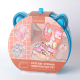 Carino gatto strumenti medici carry-on stoccaggio spalla borsa giocattolo