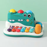 Alligatore strumento musicale giocattolo con martello