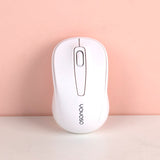 Mouse da ufficio wireless semplice - bianco