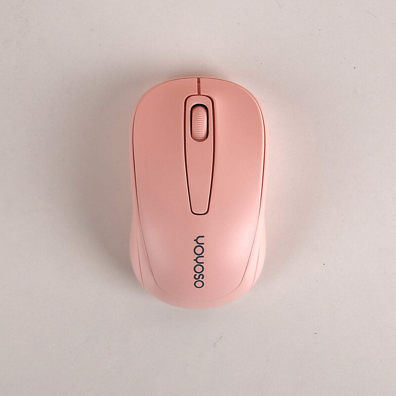 Semplice mouse da ufficio senza fili - rosa