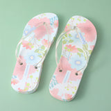 Infradito da donna con motivo floreale di colore trasparente 35-36