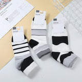 Calzini casual da uomo a righe 2 paia -MK001151