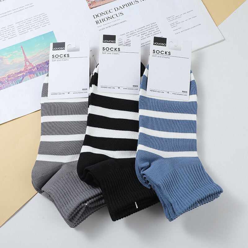 Calzini da uomo a righe delicate 2 paia -MK001149