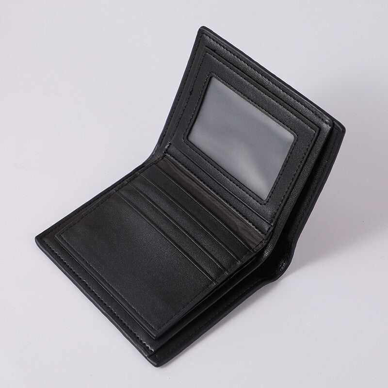 Portamonete portatile in rilievo - nero