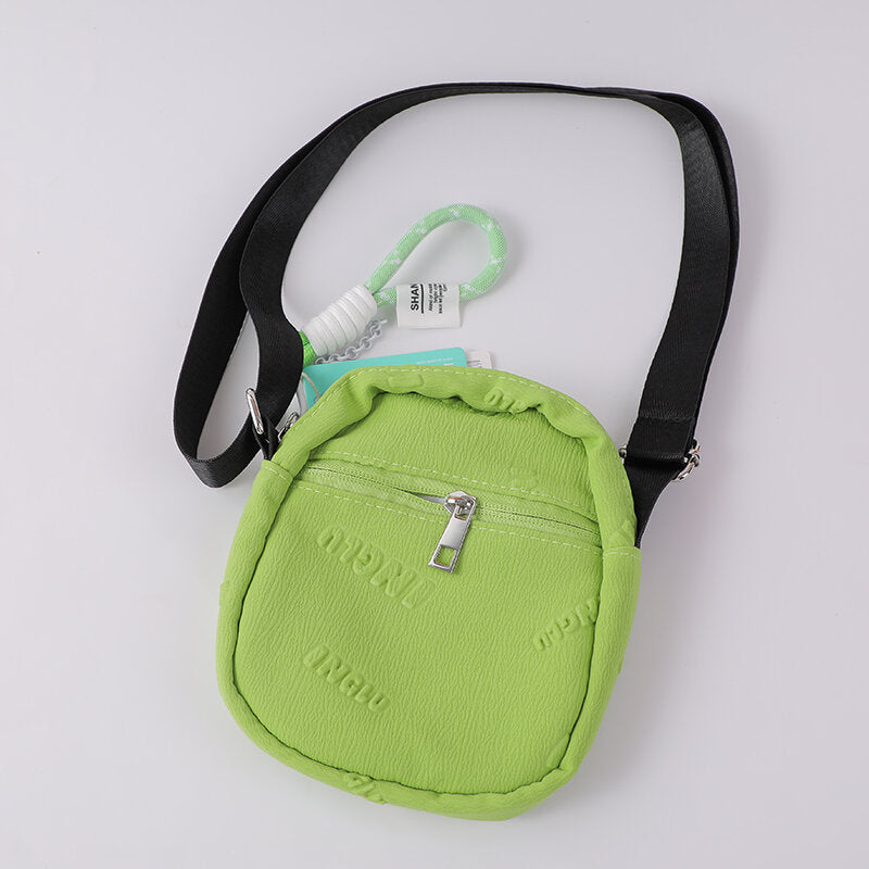 Borsa inglese verticale con cerniera verde