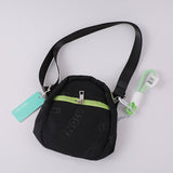 Borsa a tracolla verticale inglese con cerniera - nero