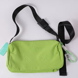 Borsa inglese con cerniera verde