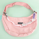 Lanyard semplice borsa crossbody con cerniera - rosa