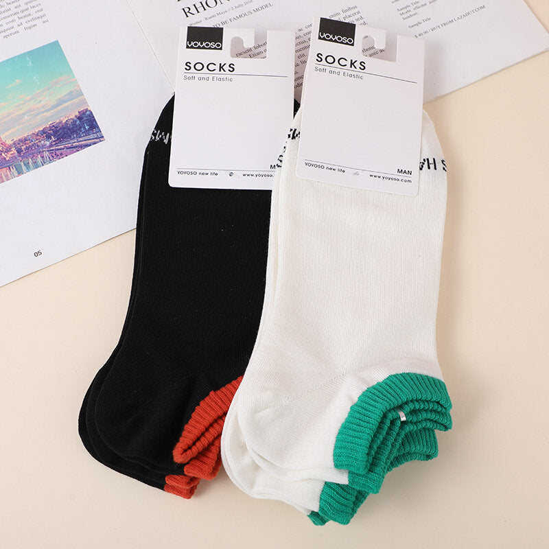 Calzini da uomo semplici a colori contrastanti 2 paia