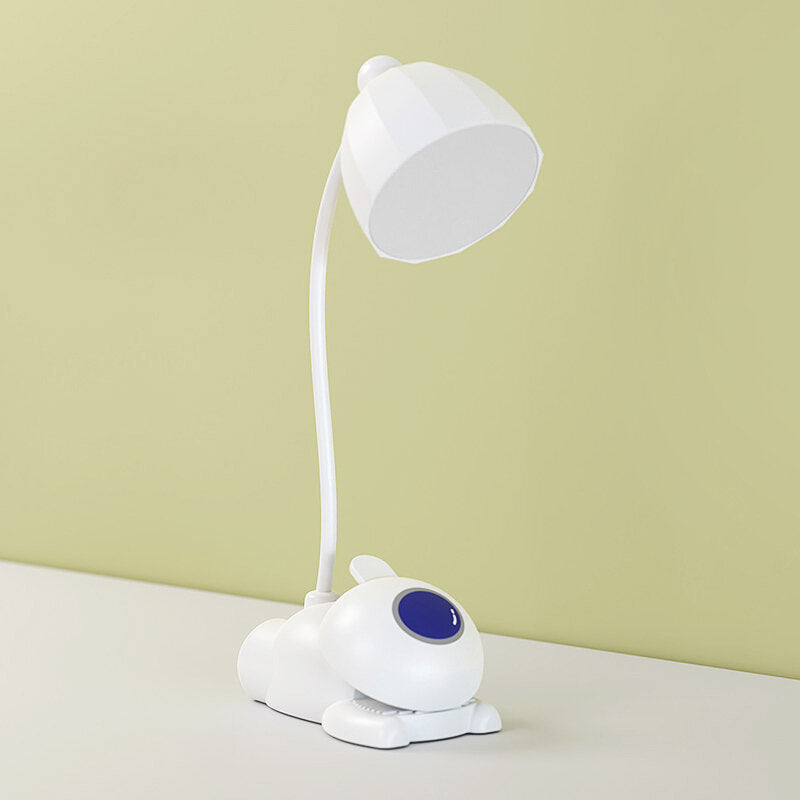 Lampada astronauta con clip - bianco