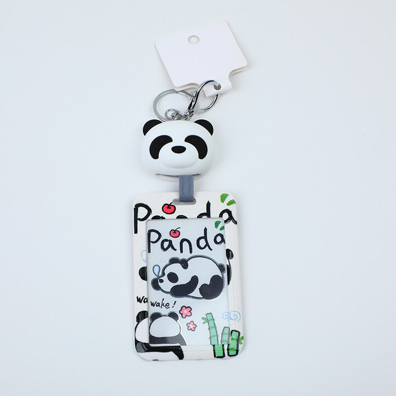 Porta carte con fibbia retrattile Panda