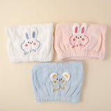 Cuffia per asciugare i capelli con motivo 3D a forma di coniglio principessa