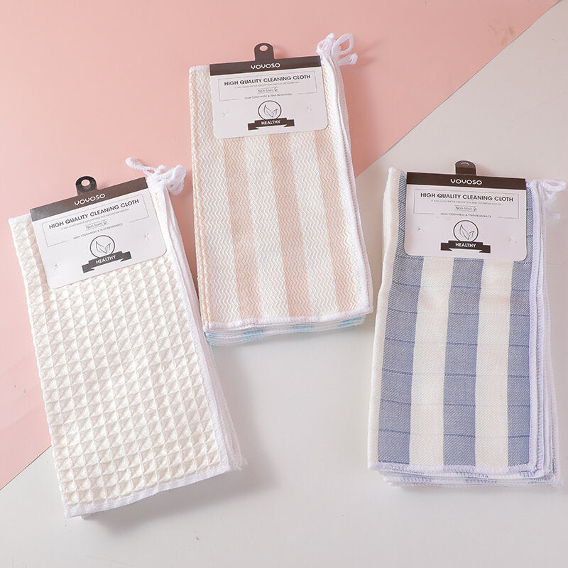 Asciugamano per la pulizia a scacchi colorati 6 pezzi