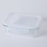 Ciotola rettangolare in vetro borosilicato alto per la conservazione dei cibi freschi - 630 ml