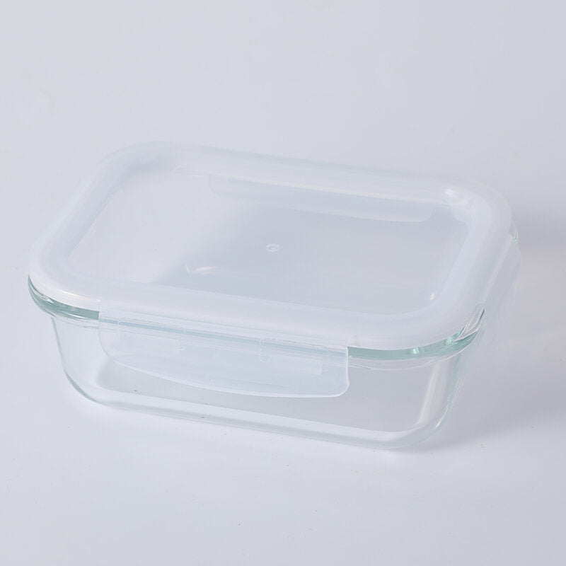 Ciotola rettangolare in vetro borosilicato alto per la conservazione dei cibi freschi - 630 ml