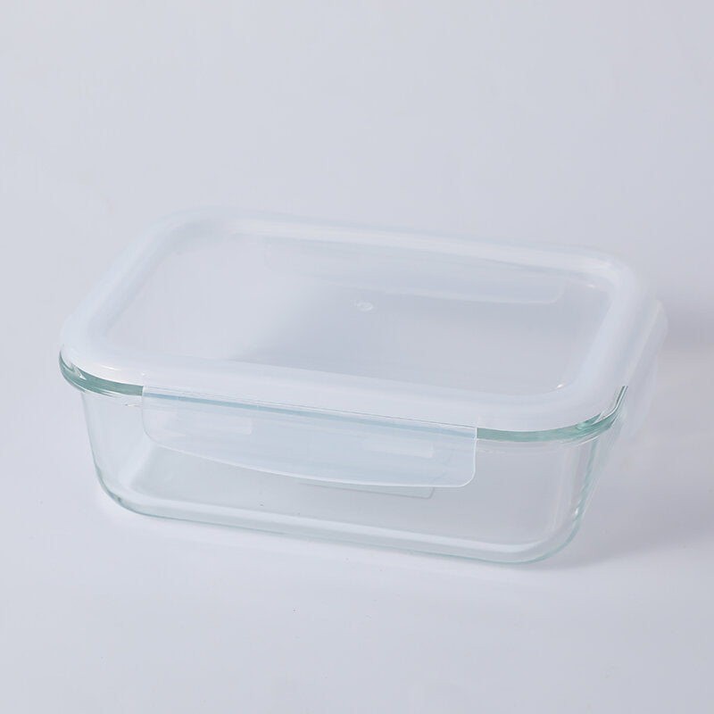 Ciotola rettangolare in vetro borosilicato alto per la conservazione dei cibi freschi-1040ml