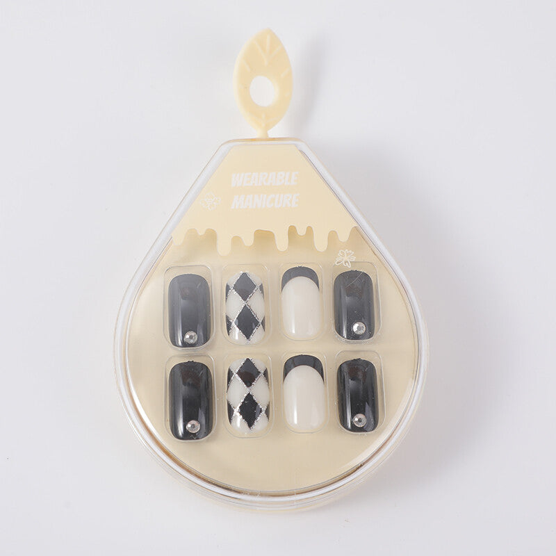 Manicure indossabile, cristallina e vivace - griglia elegante 53#