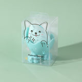 Carino animale domestico guscio d'uovo bellezza trucco spugna-verde