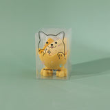 spugnetta per il viso serie  animali  trucco di bellezza giallo spugna