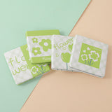 Specchio portatile quadrato smerigliato Love bird verde-1Pz