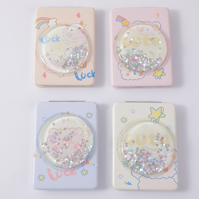 Carino animale rettangolare moda specchio-morbido sabbie mobili-1Pz