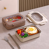 Simple Time Contenitore per il pranzo in acciaio inossidabile (3 scomparti)