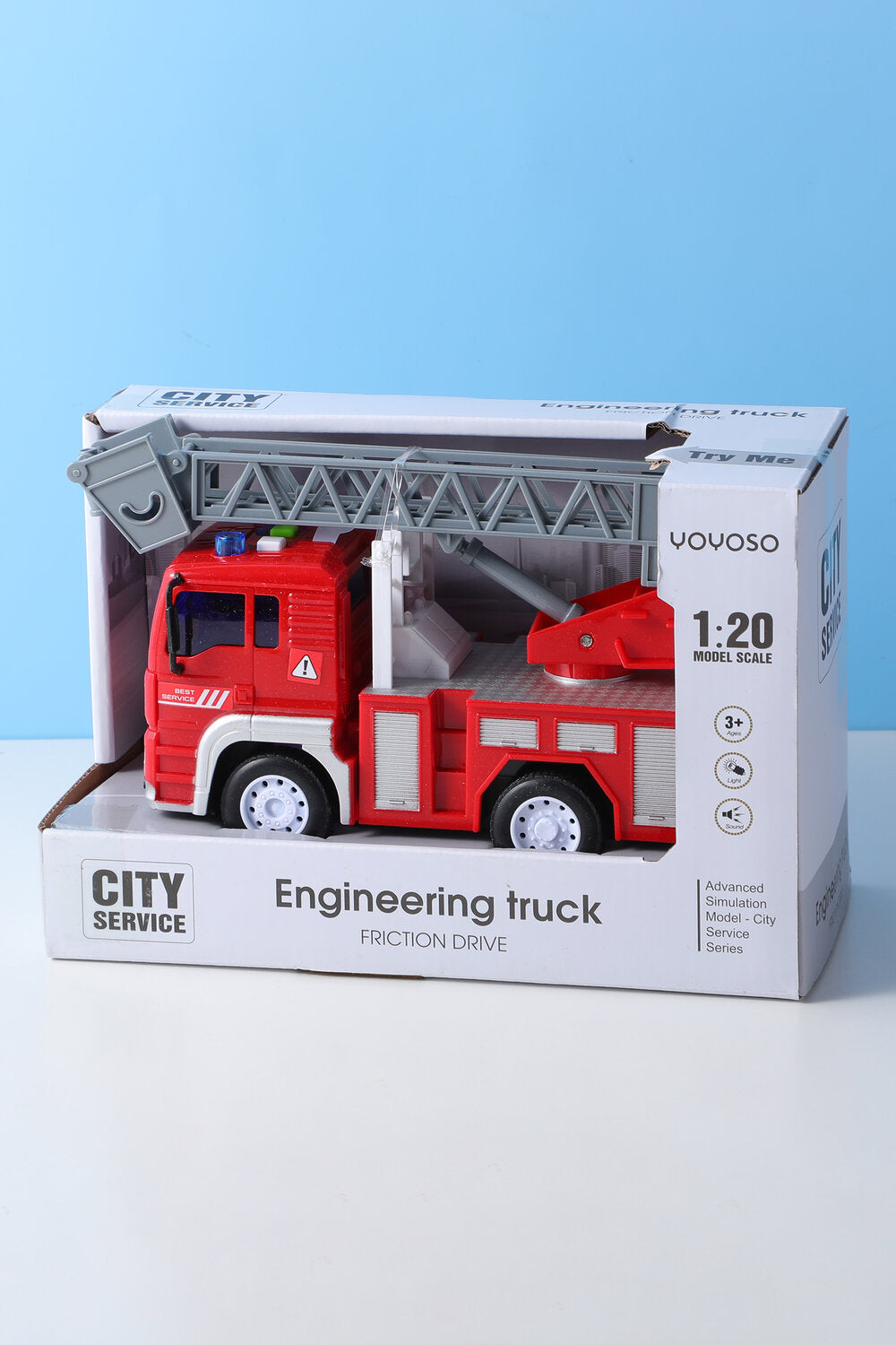 Camion antincendio inerziale (con suoni e luci) - contiene 3 pezzi di batteria AG13