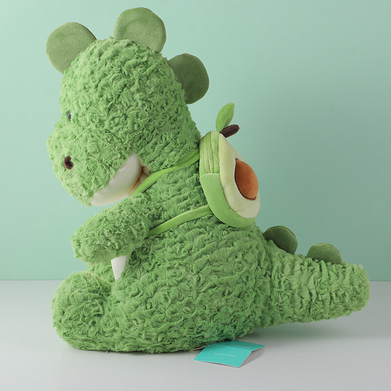 Bambola di peluche dinosauro seduto-35 cm (occhi di plastica)