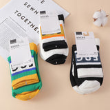 Lettere di colori contrastanti che impiombano calzini sportivi da uomo a metà polpaccio 2 paia