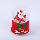 Sfera di cristallo di neve automatica di Babbo Natale rossa 80#