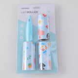 Rullo per lanugine con manico dritto a fiori gialli x3 rotoli