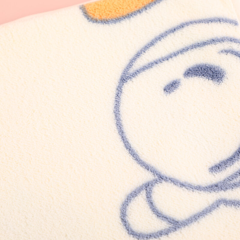 Asciugamano planet in velluto corallo stampato