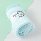 Asciugamano semplice bicolore verde