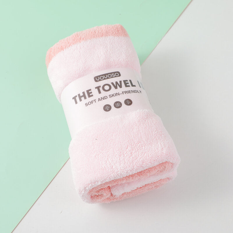 Asciugamano semplice bicolore rosa