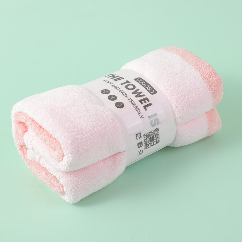 Asciugamano semplice bicolore rosa