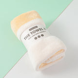 Asciugamano semplice bicolore giallo