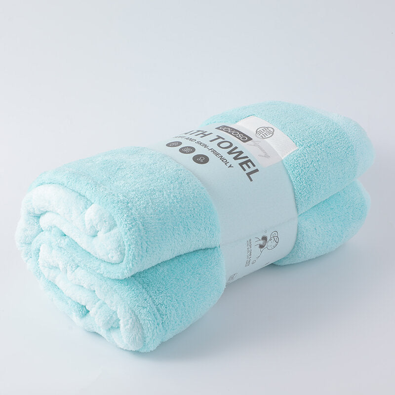 Asciugamano da bagno semplice bicolore: verde