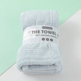 Asciugamano semplice a tinta unita, azzurro