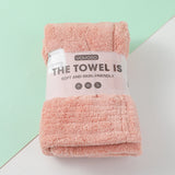 Asciugamano semplice a tinta unita - rosa chiaro