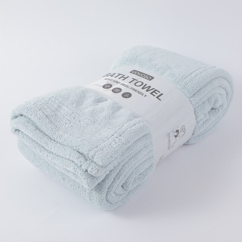 Asciugamano da bagno semplice e semplice - azzurro