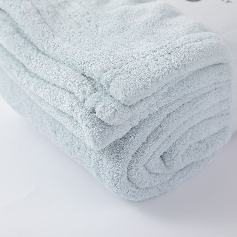 Asciugamano da bagno semplice e semplice - azzurro