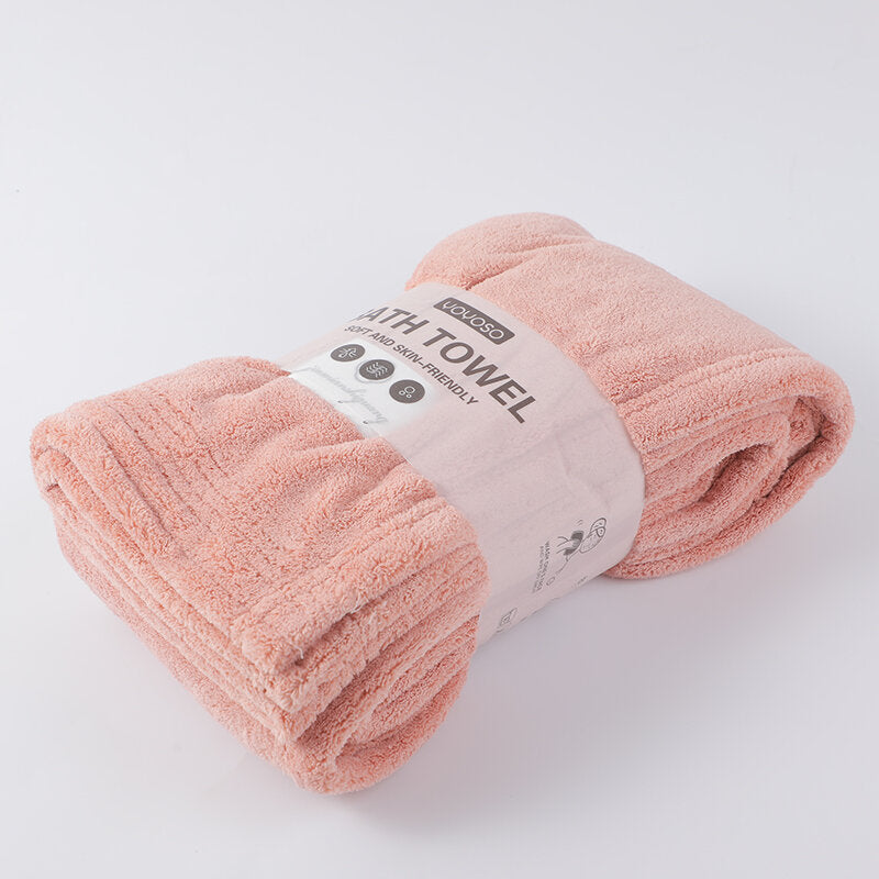 Asciugamano da bagno semplice e semplice - rosa chiaro