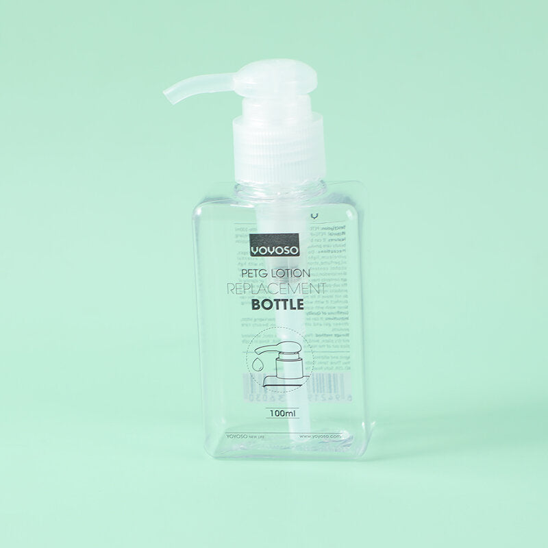 Bottiglia di ricambio di lozione in PETG da 100 ml