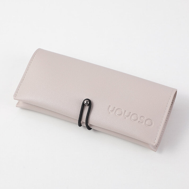 Borsa per occhiali da sole semplice ed elegante - grigio