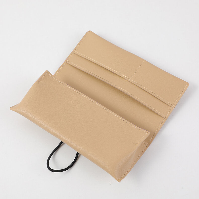 Borsa per occhiali da sole semplice ed elegante - giallo crema