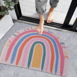 Tappetino Rainbow a semicerchio - bianco